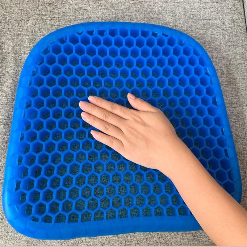 Gel Seat Cushion TPE Silicone Cooling Mat Egg Support Ice Pad Chair Car  Office Seat Cushion 760 gm at Rs 250/piece, Gel Cushions in Delhi